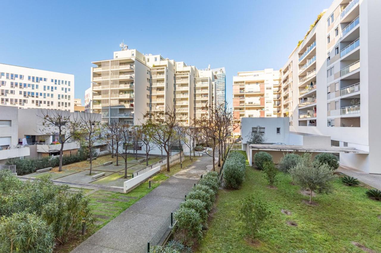 Melchior - Beau T2 Avec Terrasse Au Coeur D'Euromediterranee Marseilles Exterior foto